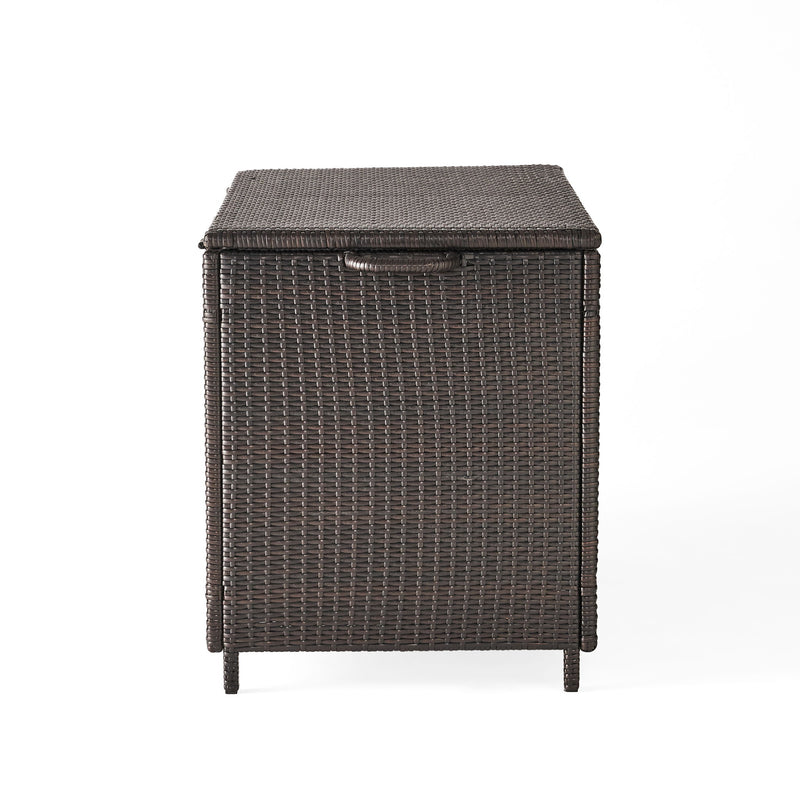 Blake - Wicker Cushion Box - Brown Multi