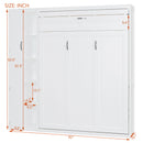 Murphy Wall Bed With Shelves, Wardrobe And LED Lights