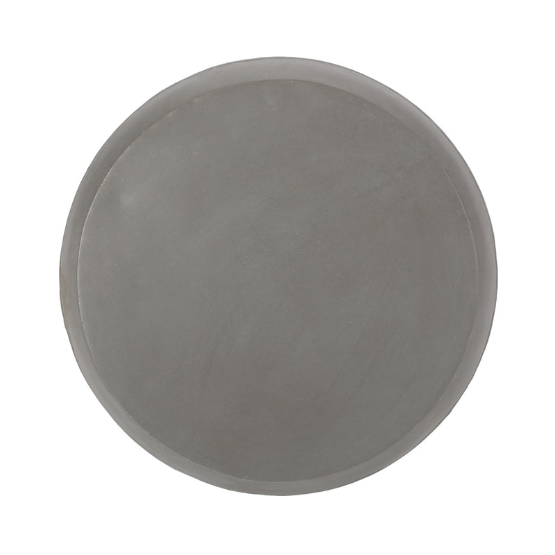 Outdoor Side Table With Cylindrical Shape - White
