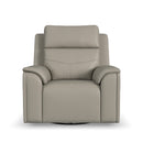 Vernon - Power Swivel Gliding Recliner With Power Headrest, Lumbar, Heat & Massage