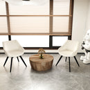 Medieval - Table And Dining Chair Set For Home Kitchen - White / Wood