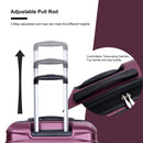 Luggage Set Of 5 Pieces, Expandable Hard Pc Luggage Set With Tsa Lock For Rotating Wheels