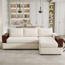Sectional Sofa Upholstered Sofa Couch With Reversible Armrests For Living Room