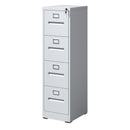 4 Drawer File Cabinet with Lock Metal Vertical File Cabinet Office Home, A4 Legal/Letter Size Narrow File Cabinet Locked,Assembly Required