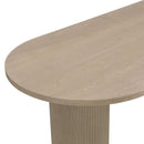 Modern Rustic Oval Dining Table With Double Pedestal Base