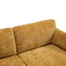 Chenille 2 Seater Sofa With LED Light, USB Charging Port, And Storage Bag