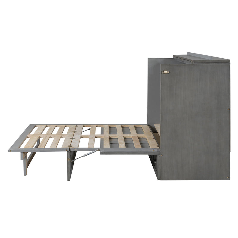 Murphy Bed With Large Drawers And USB Ports