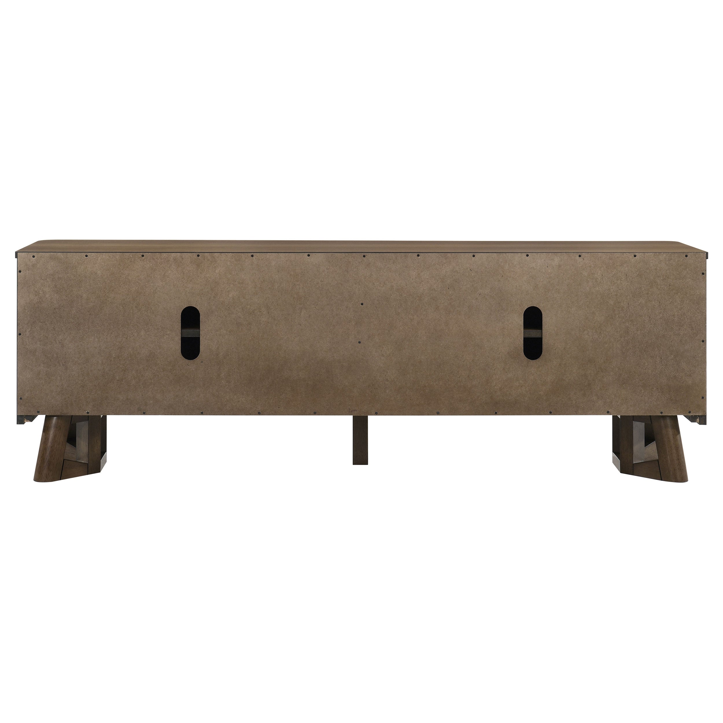 Trotter 71-inch 4-Door Wood TV Stand Media Console Brown — view 9