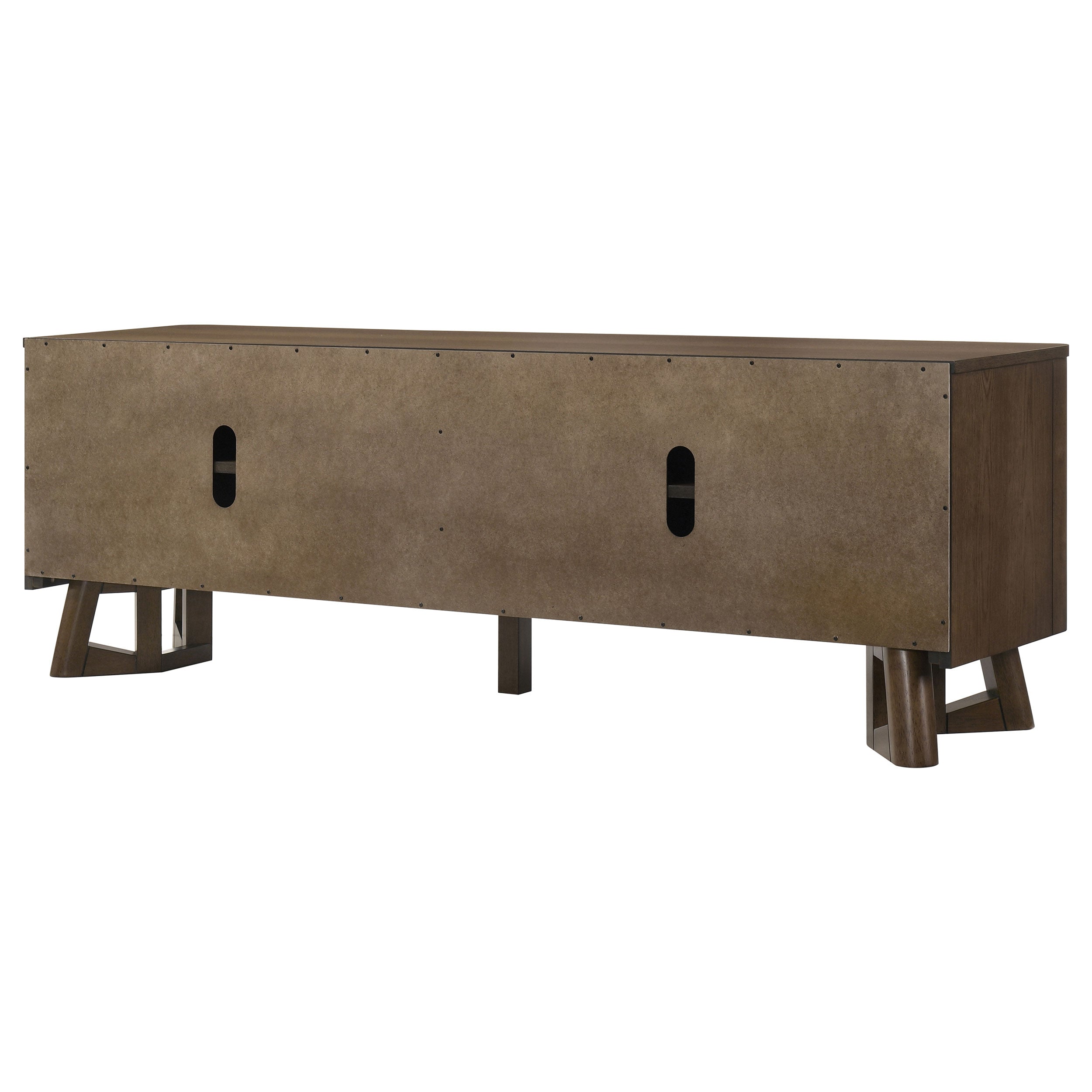 Trotter 71-inch 4-Door Wood TV Stand Media Console Brown — view 10