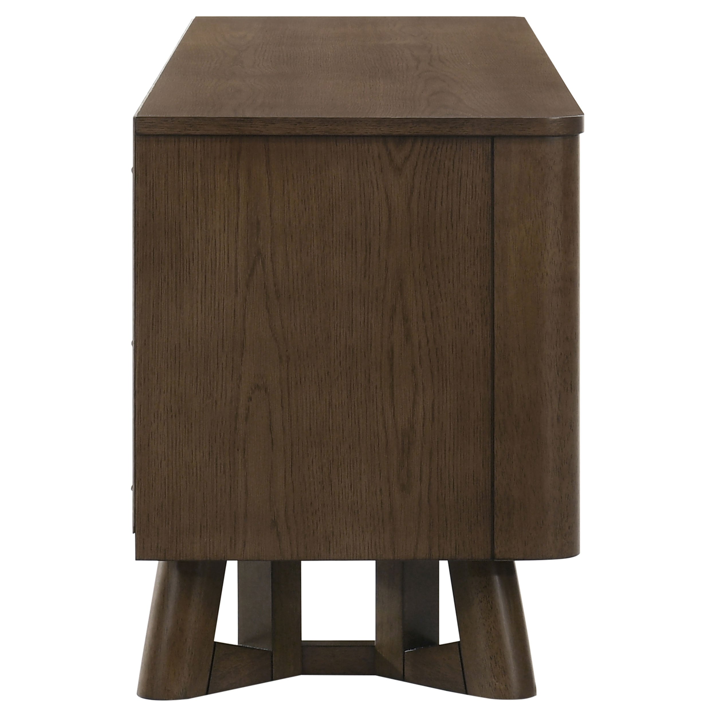Trotter 71-inch 4-Door Wood TV Stand Media Console Brown — view 11