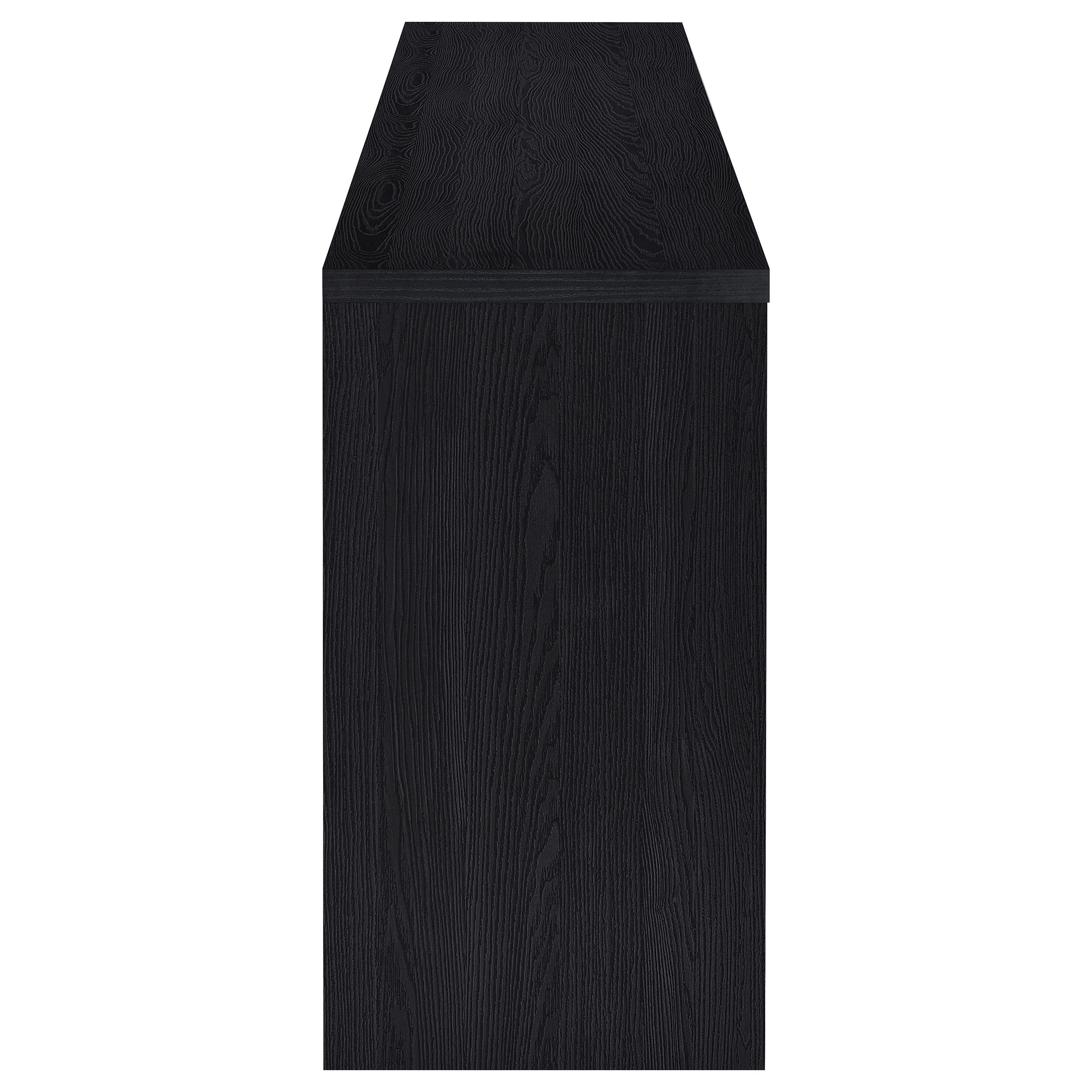 Denison 3-piece Entertainment Center 79-inch TV Stand Black — view 7