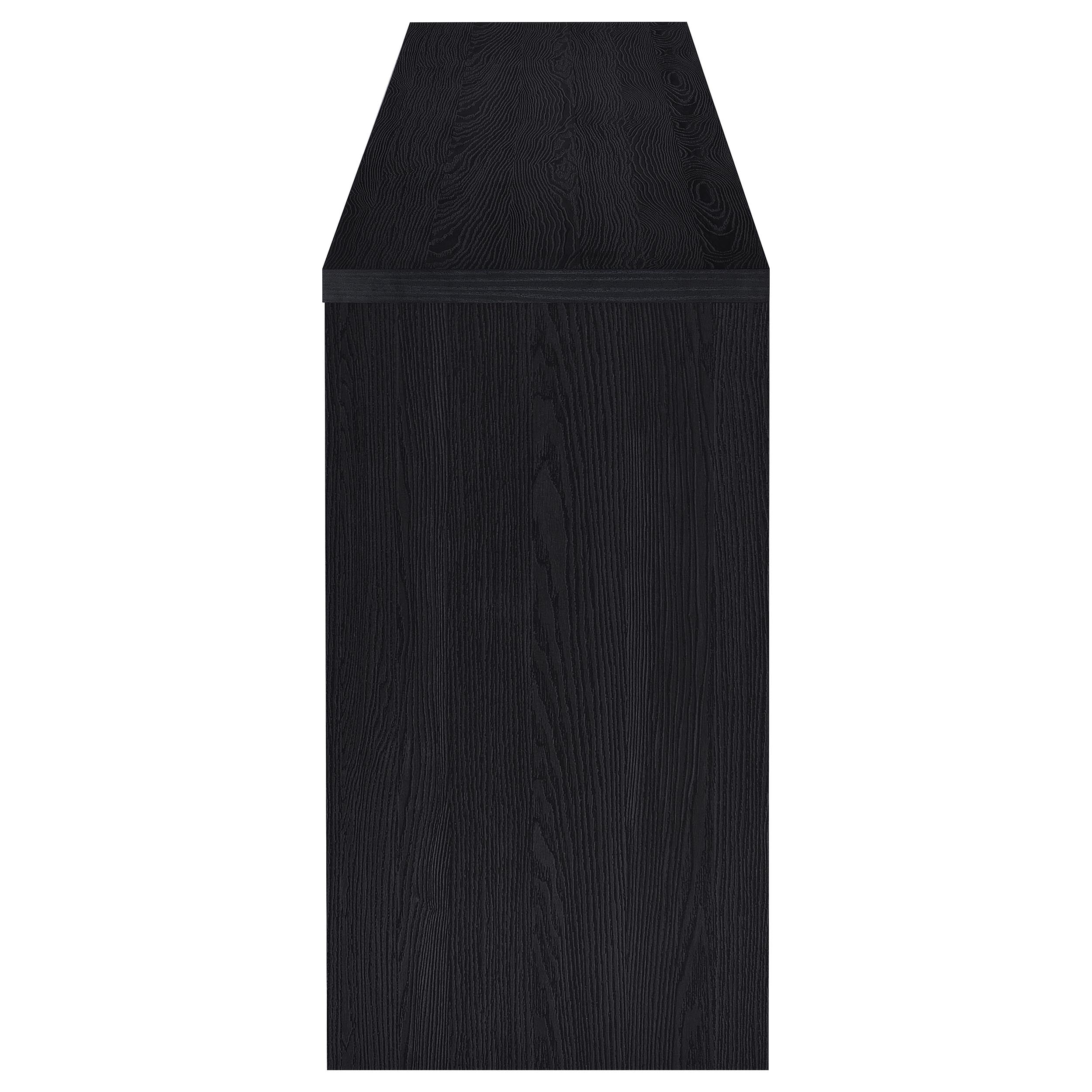 Denison 79-inch 4-door TV Stand Media Console Black — view 9