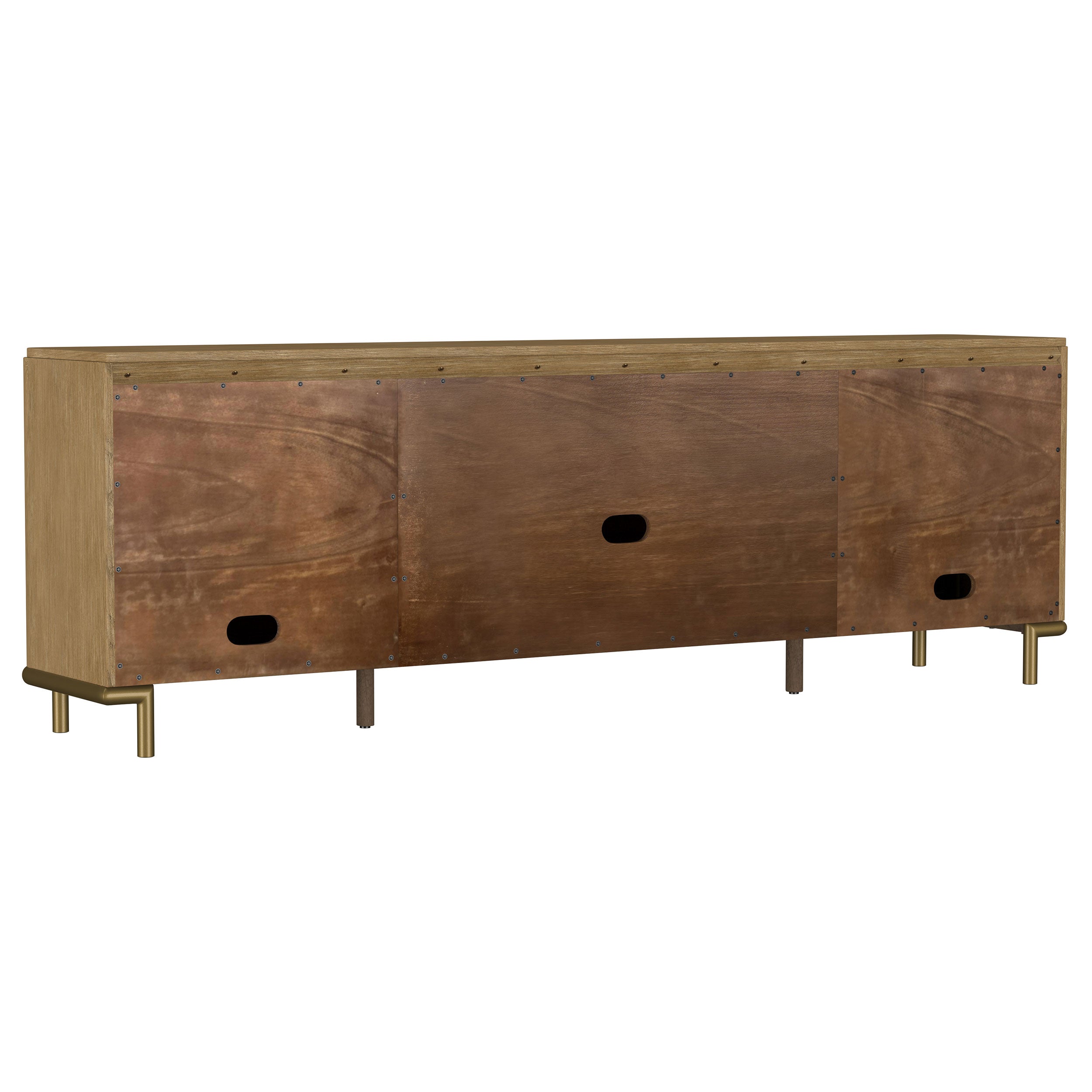 Arini Rattan Cane 2-door TV Stand Media Console Sand Wash — view 7