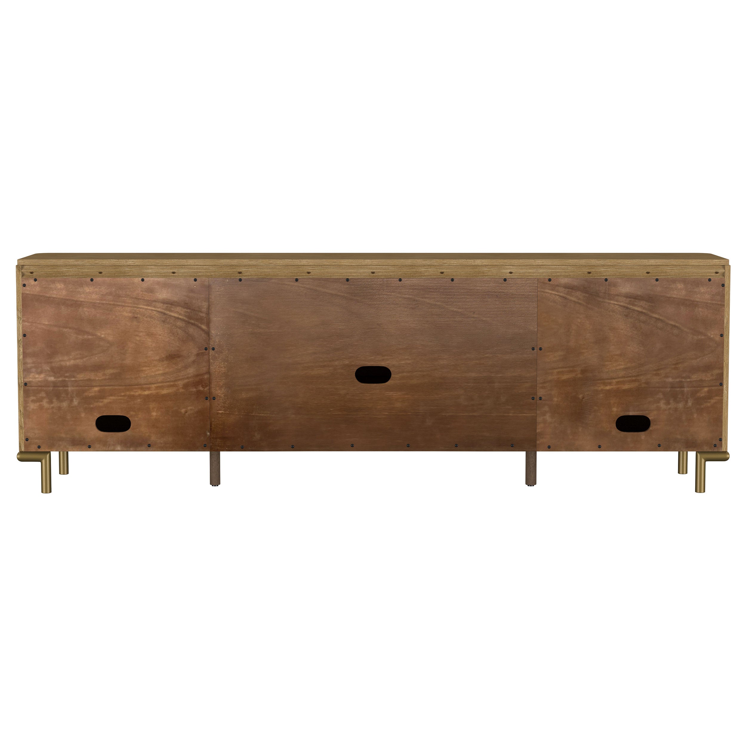Arini Rattan Cane 2-door TV Stand Media Console Sand Wash — view 8