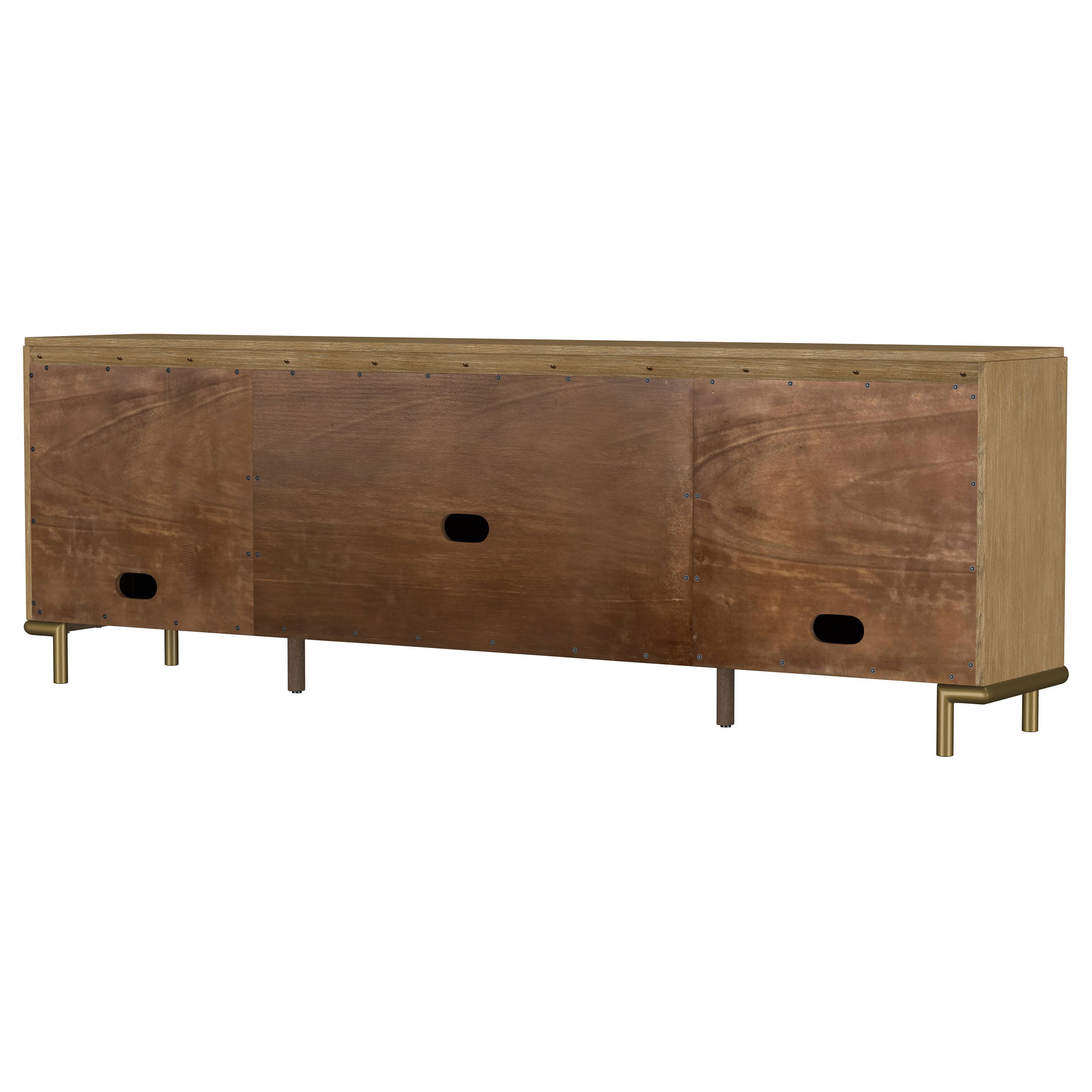Arini Rattan Cane 2-door TV Stand Media Console Sand Wash — view 9