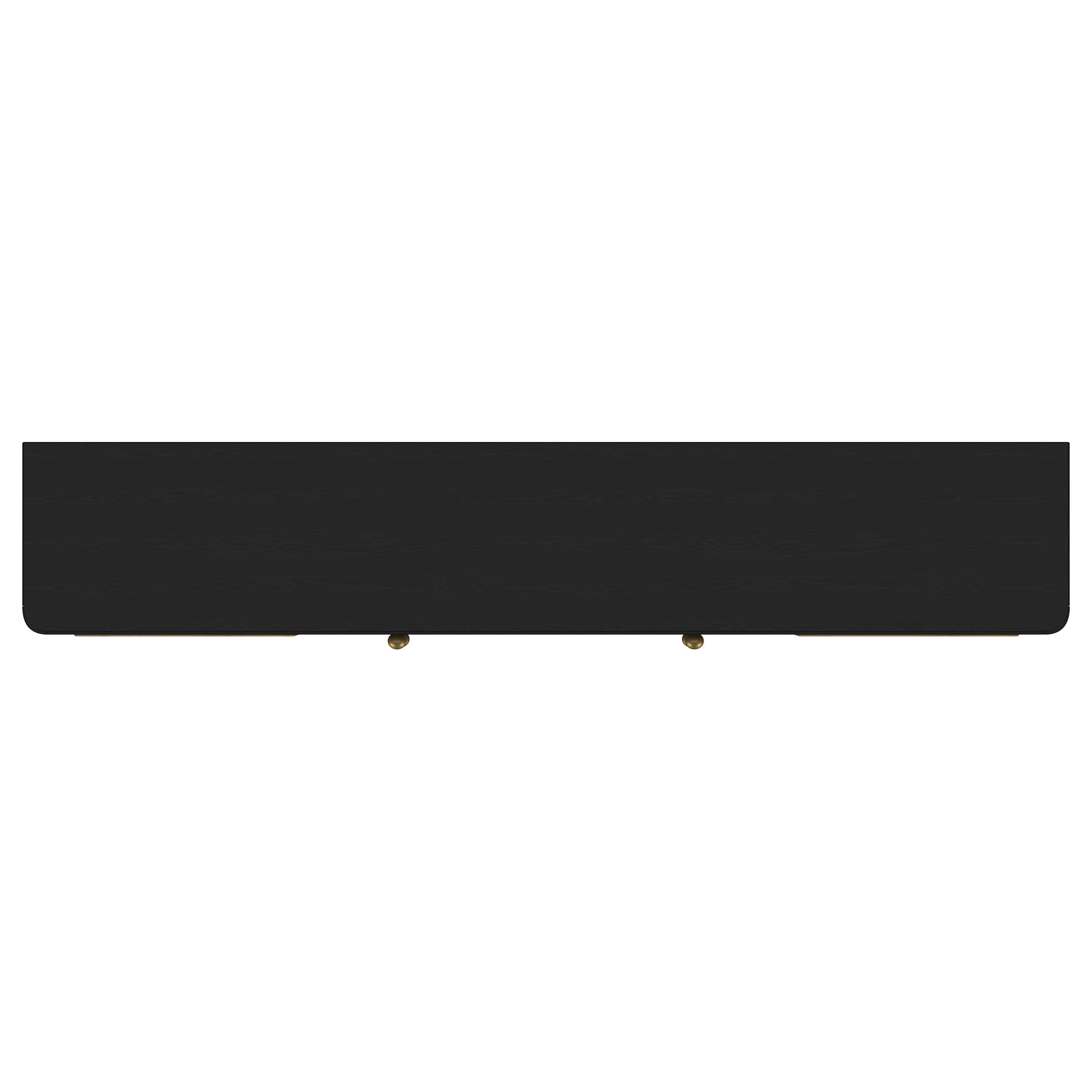 Arini Rattan Cane 2-door TV Stand Media Console Black — view 11