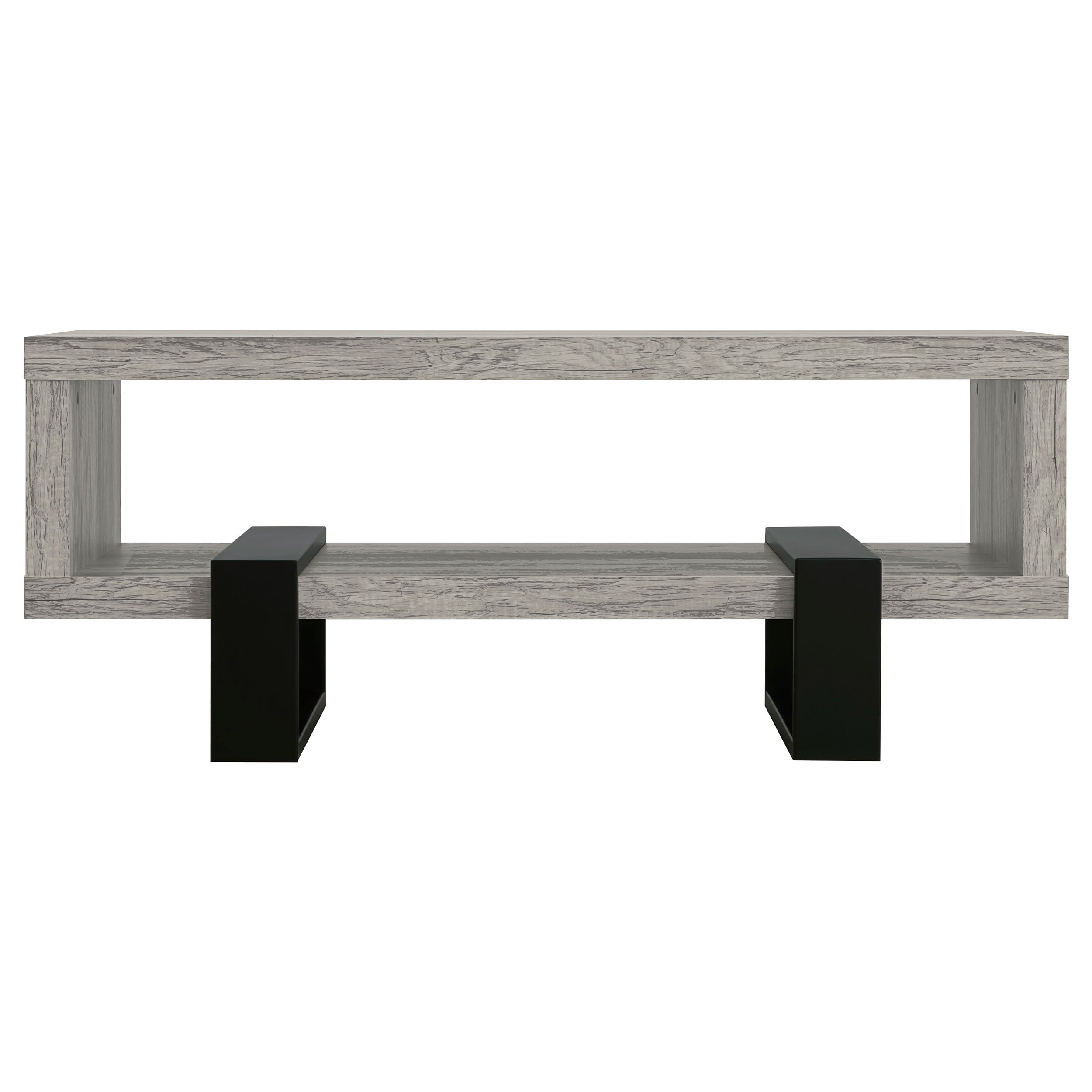 Dinard Engineered Wood Cocktail Coffee Table Grey Driftwood — view 3