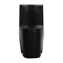 1.1 / 1.60 Gpf Dual Flush 1 Piece Toilet, Water Saving Elongated Comfort Height Floor Mounted, Soft Close Seat, 1000 Gram Map Flushing Score Toilet - Matte Black