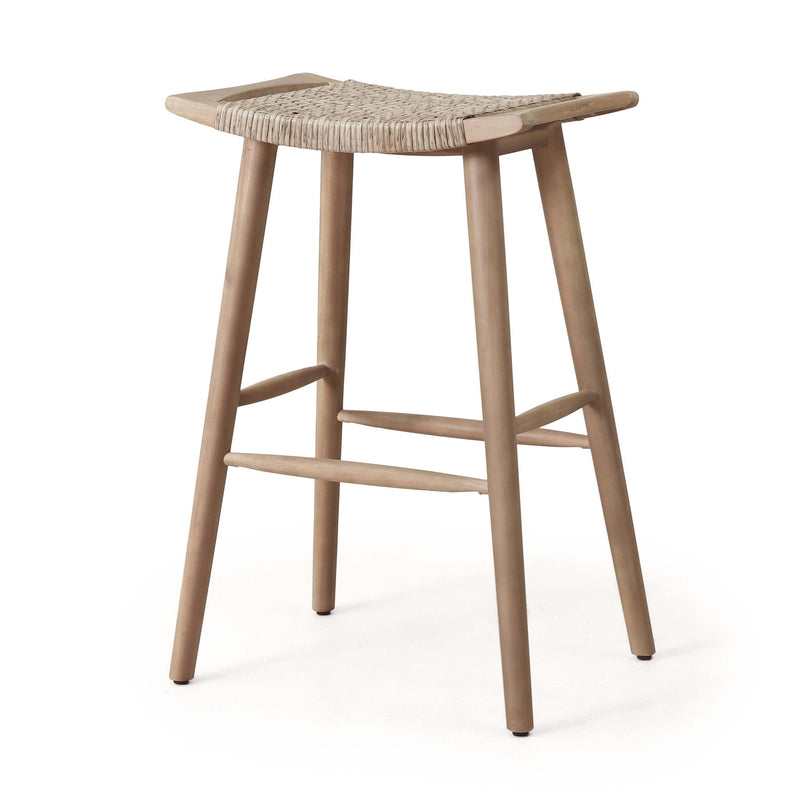 Pulaski - Rustic Style Outdoor Barstools Set With Faux Rattan Seating - Light Multi Brown