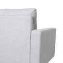 Jenny - Contemporary Tufted Fabric 3 Seater Sofa