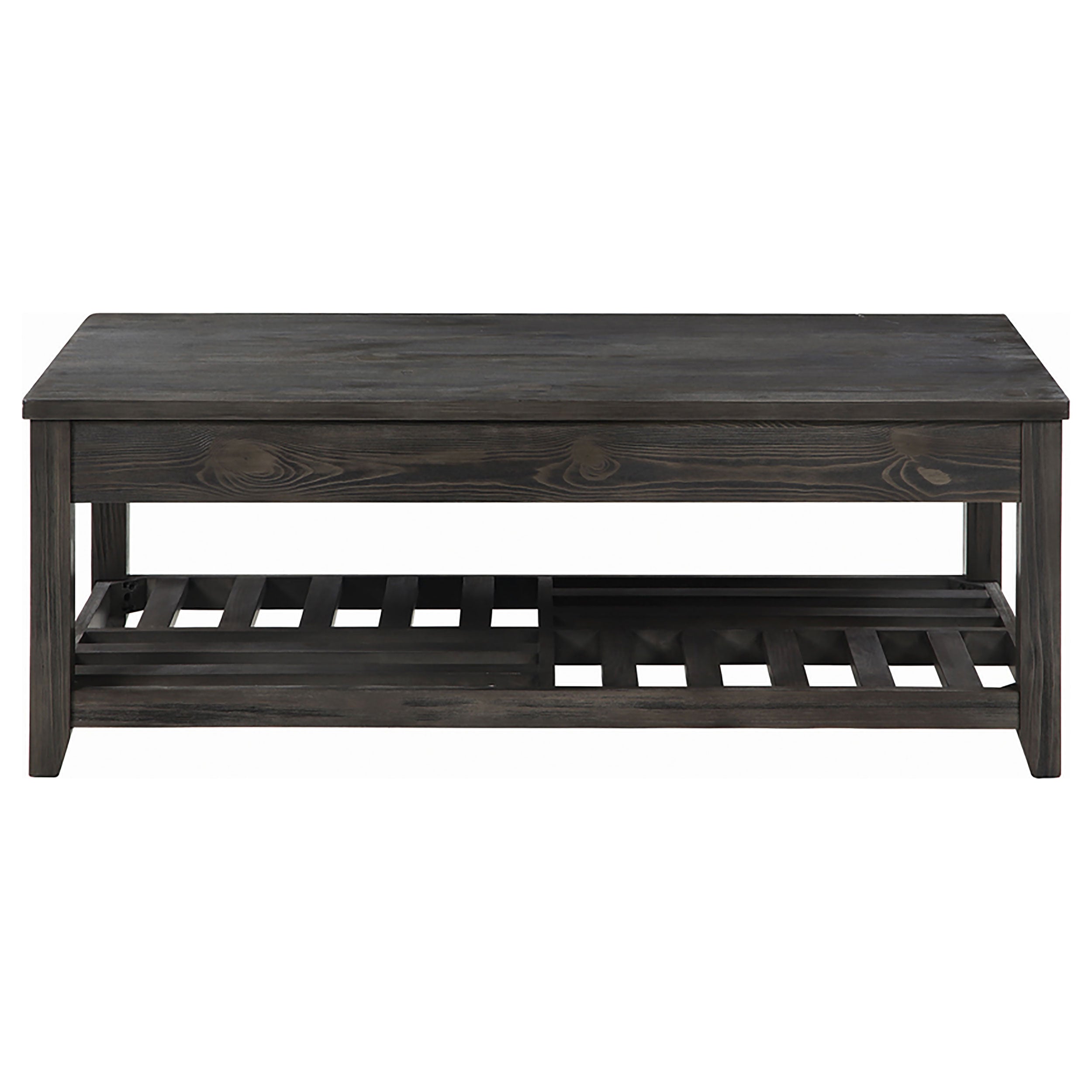 Cliffview Rectangular Wood Lift Top Coffee Table Grey — view 4