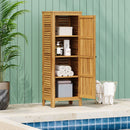 Whitney - Acacia Wood Cabinet For Indoor And Outdoor Storage - Teak