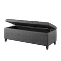 Elegant Design Tufted Top, Soft Close Storage Bench