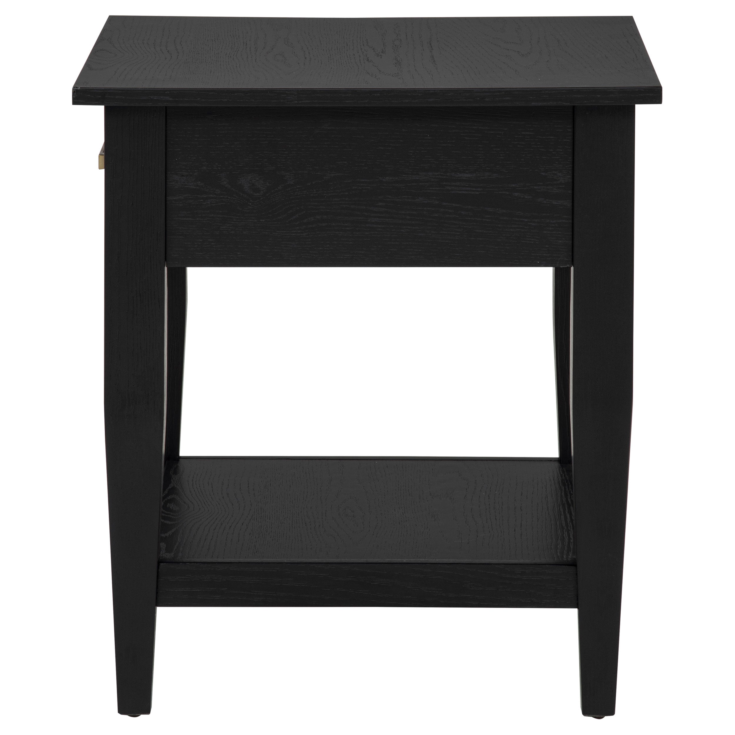Lindenton 1-drawer Wood Occasional Side End Table Black — view 7