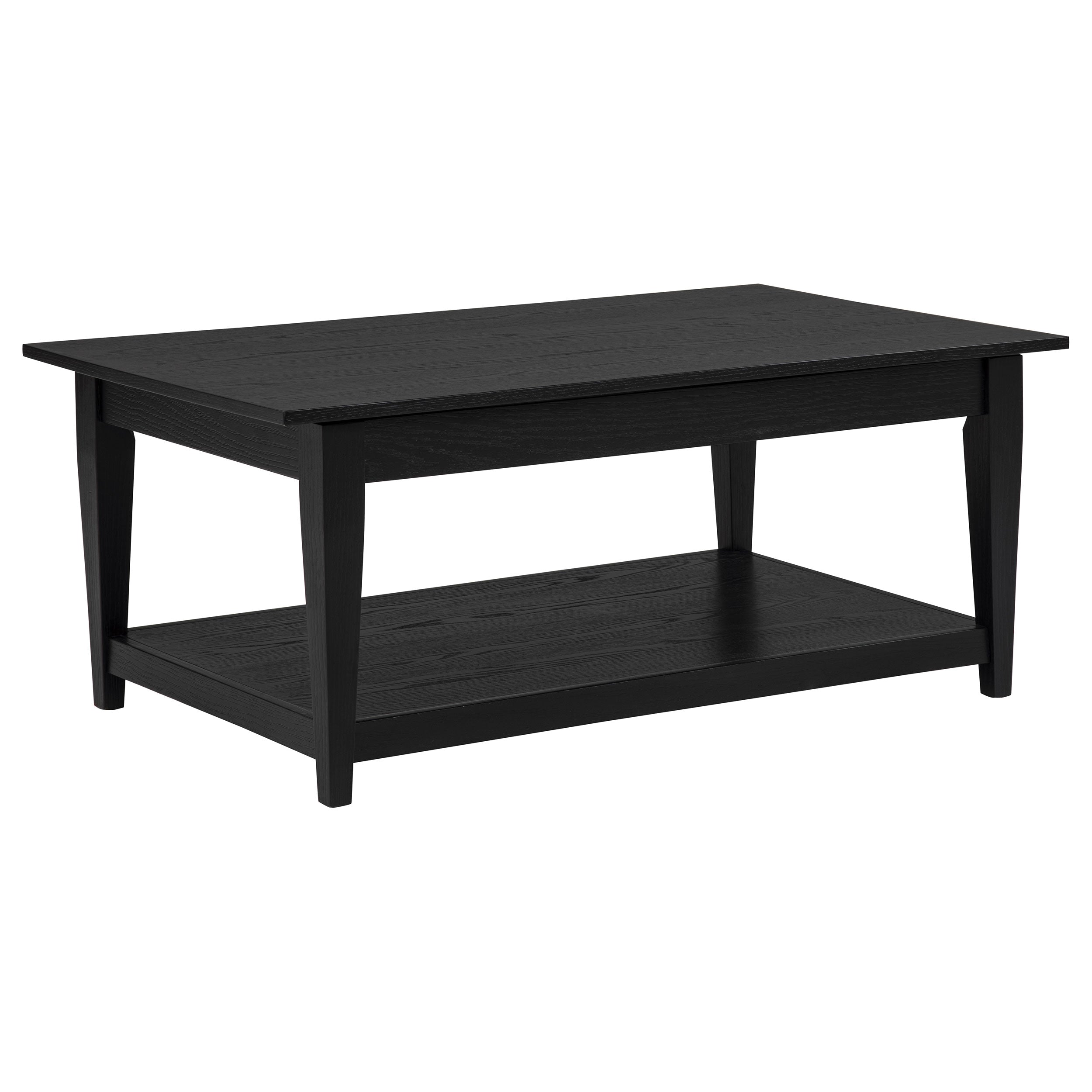 Lindenton 3-piece Wood Lift-Top Coffee and End Table Set Black — view 7