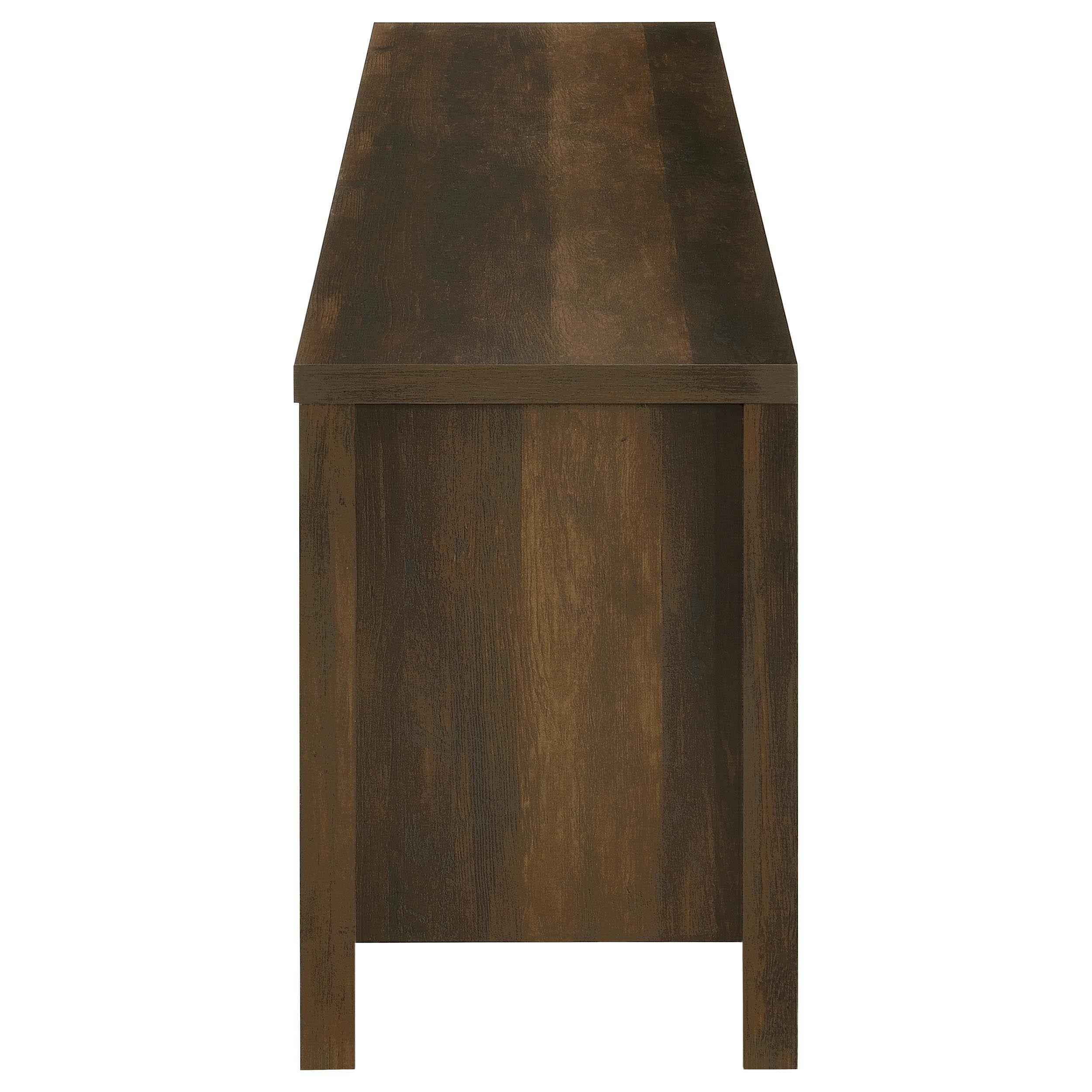Carey 79-inch TV Stand Fireplace Media Console Dark Pine — view 6