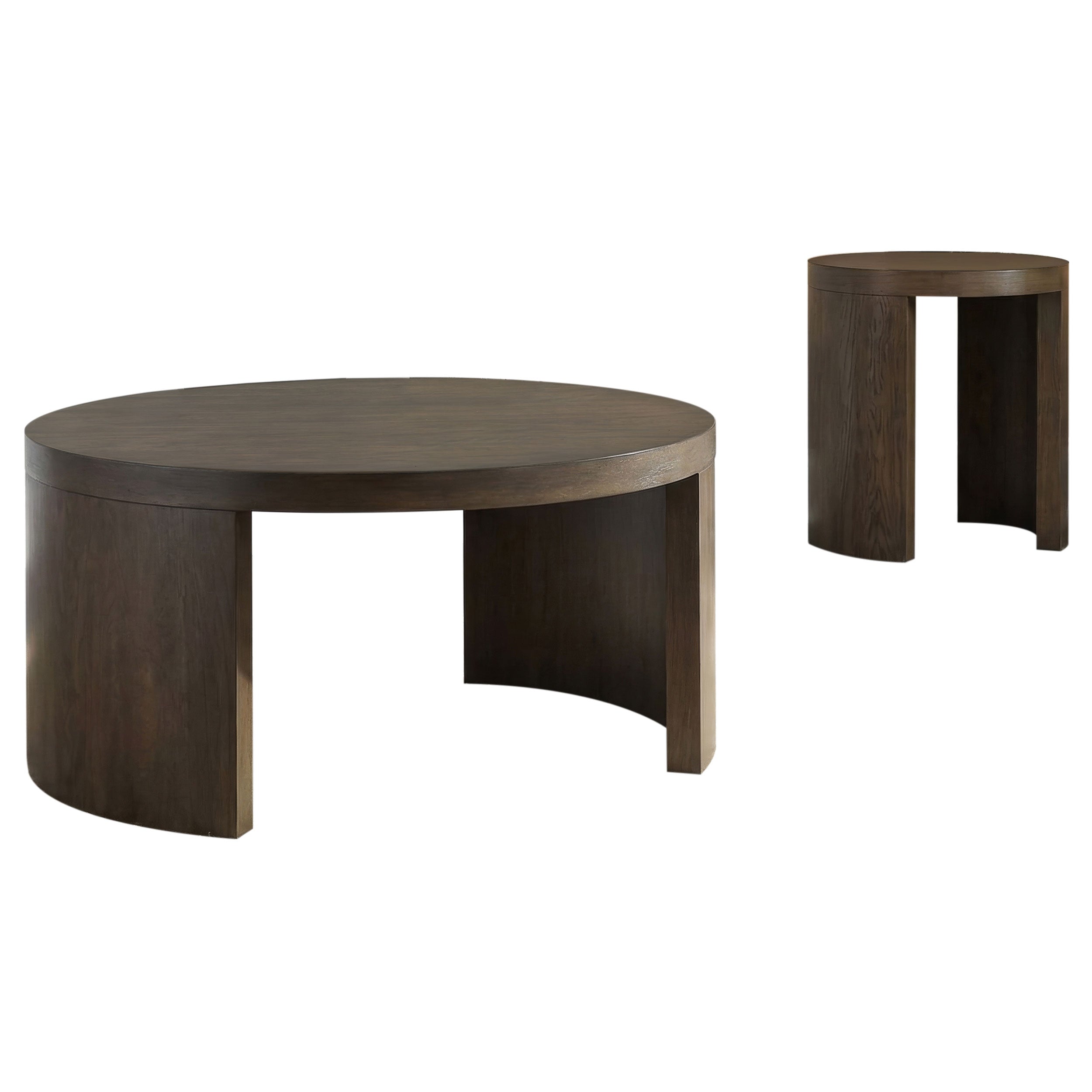 Sweeney 2-piece Coffee and End Occasional Table Set Dark Walnut — view 2