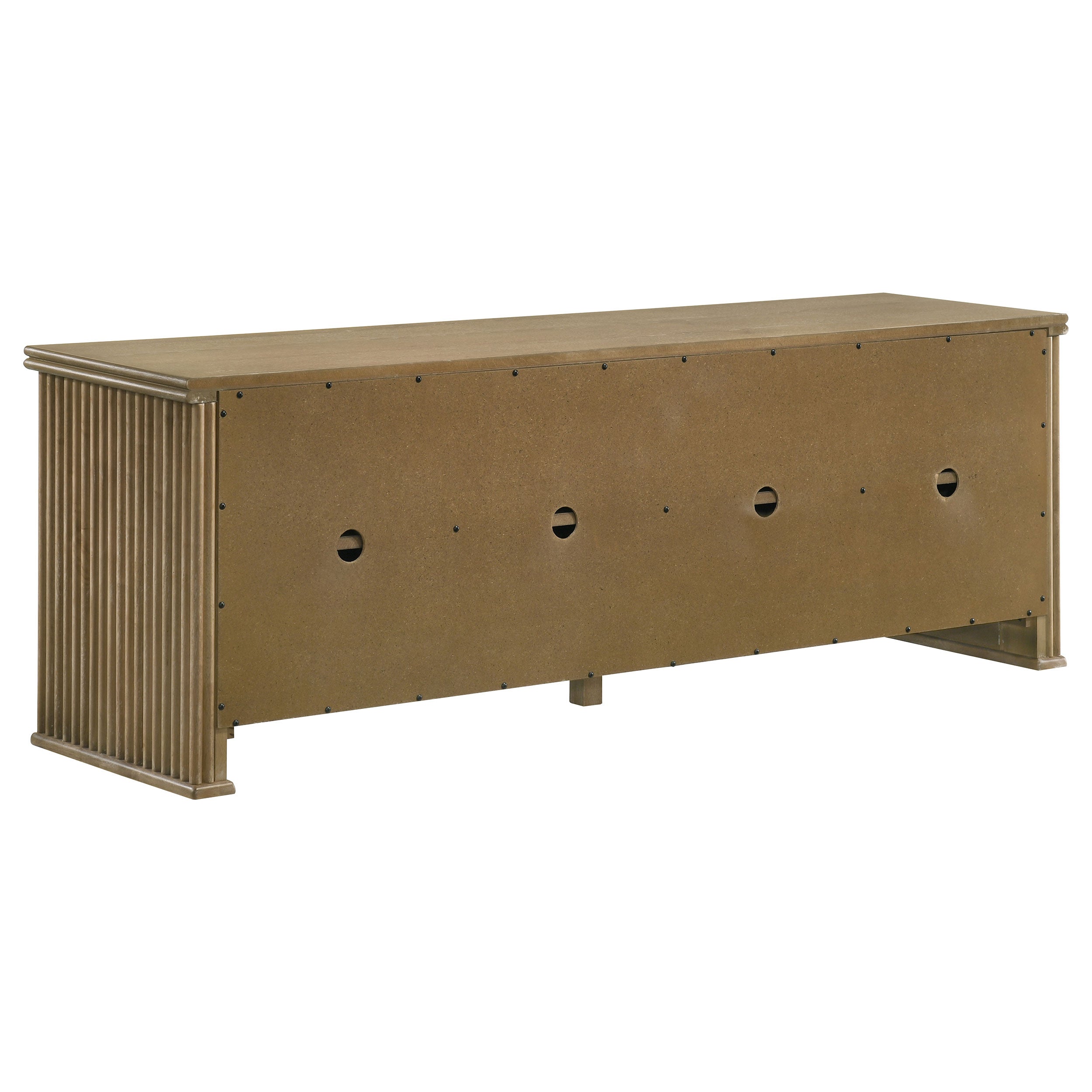 Adina 70-inch TV Stand Media Console Distressed Light Brown — view 7