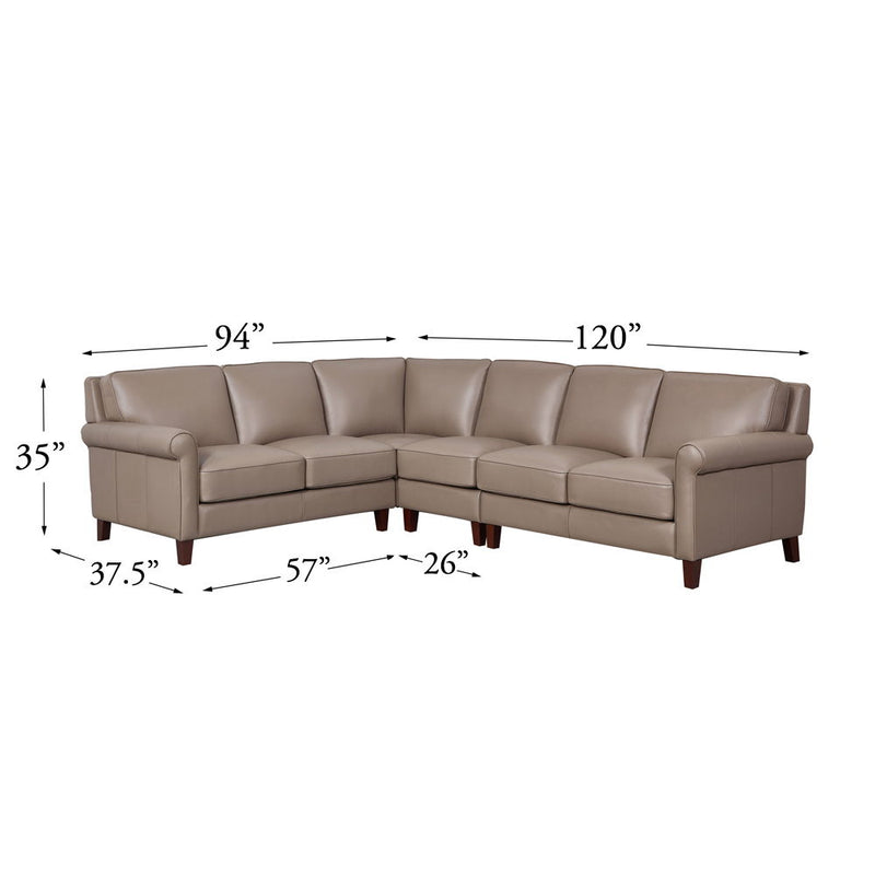 Laguna - Leather Sectional - Brown