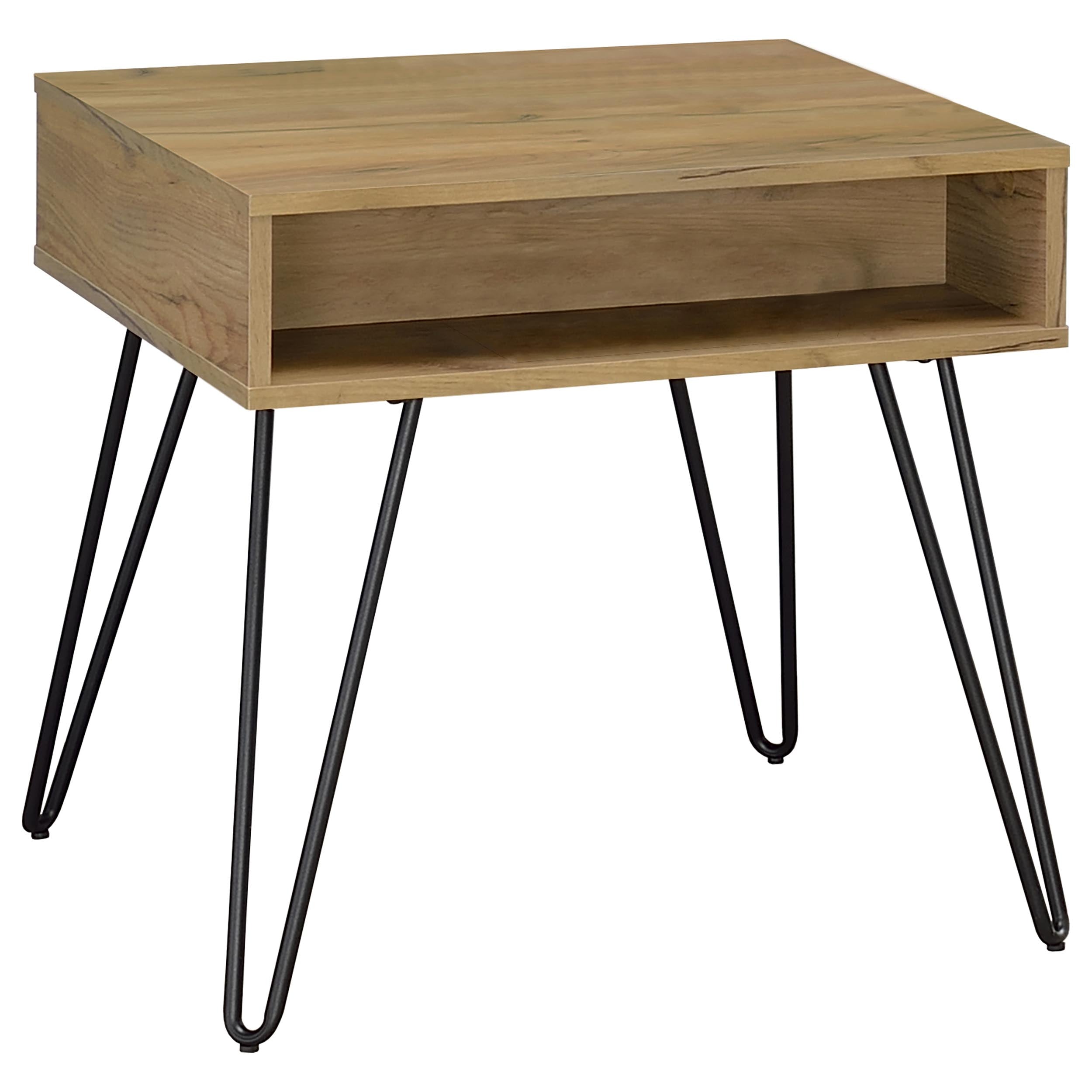 Fanning 2-piece Lift Top Coffee and End Table Set Golden Oak — view 3