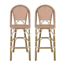 Outdoor Pe Rattan French Barstool Set