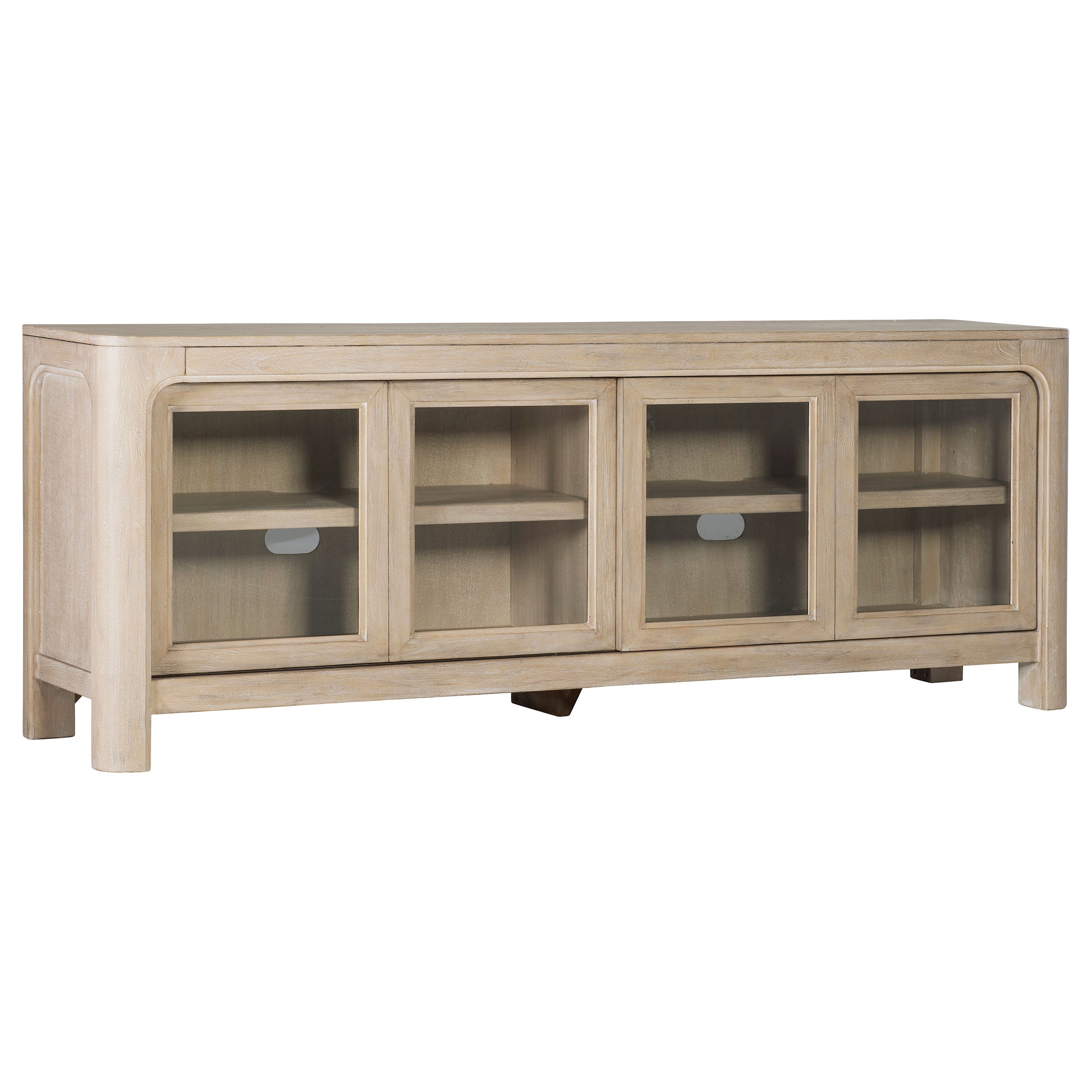 Solano 71-inch 2-door TV Stand Media Console Weathered Mango — view 1