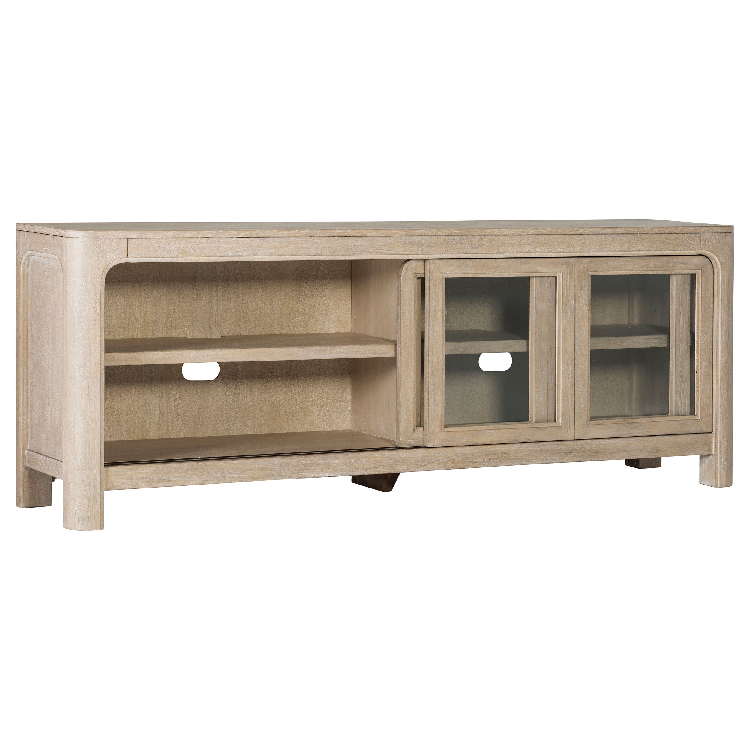Solano 71-inch 2-door TV Stand Media Console Weathered Mango — view 4