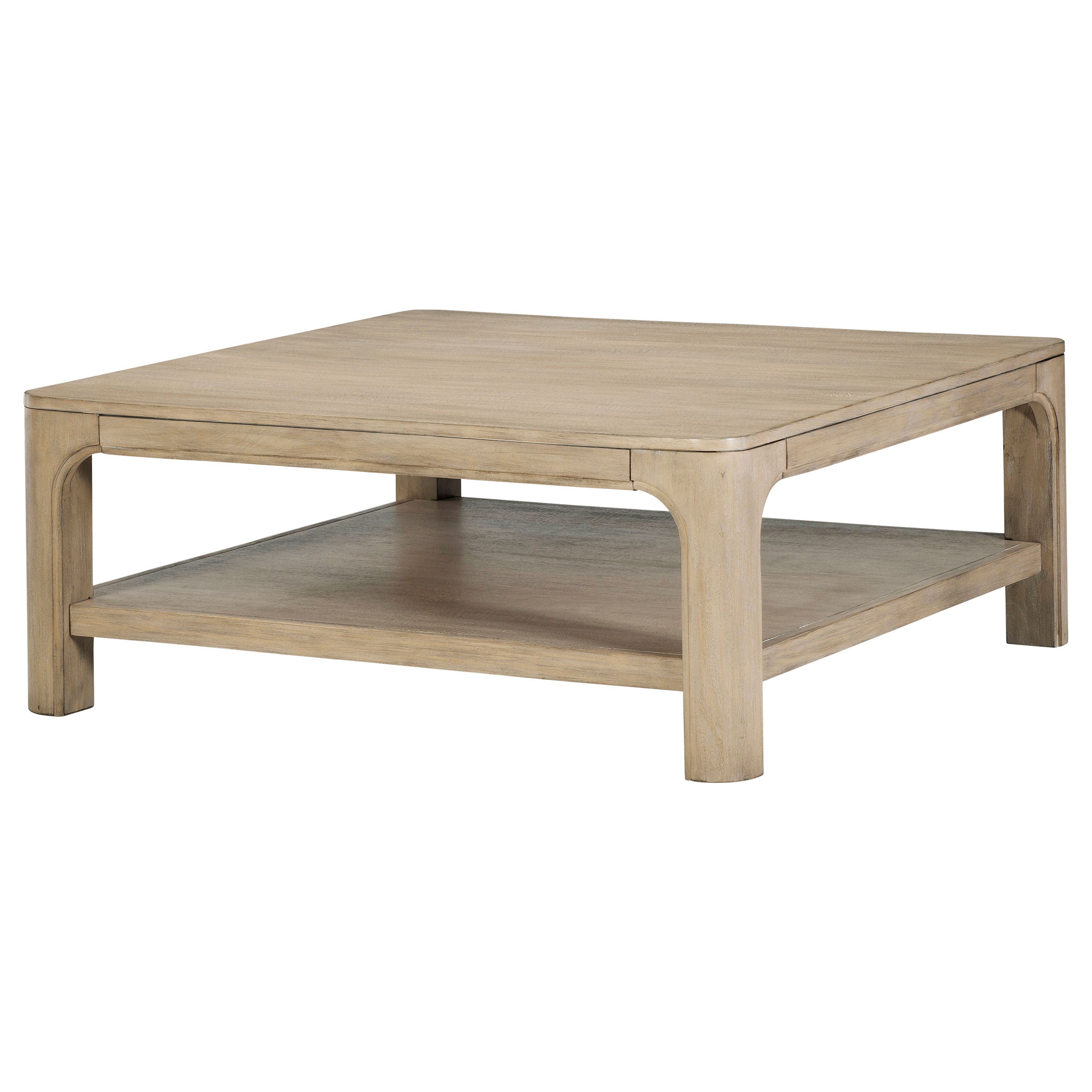 Solano Square Wood Cocktail Coffee Table Weathered Mango — view 4