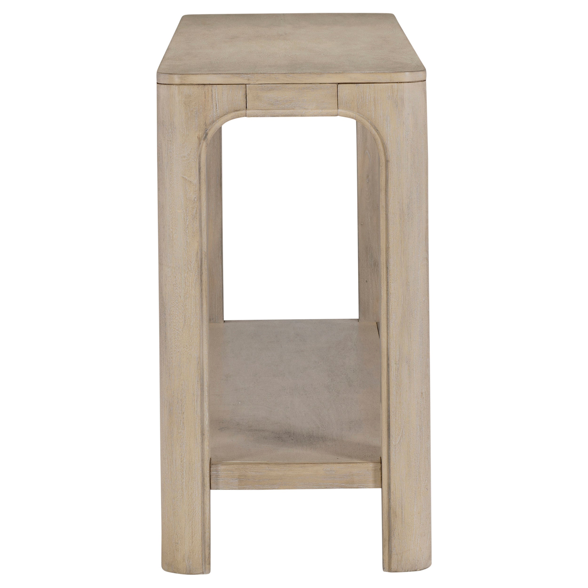 Solano 64-inch Entryway Console Sofa Table Weathered Mango — view 6