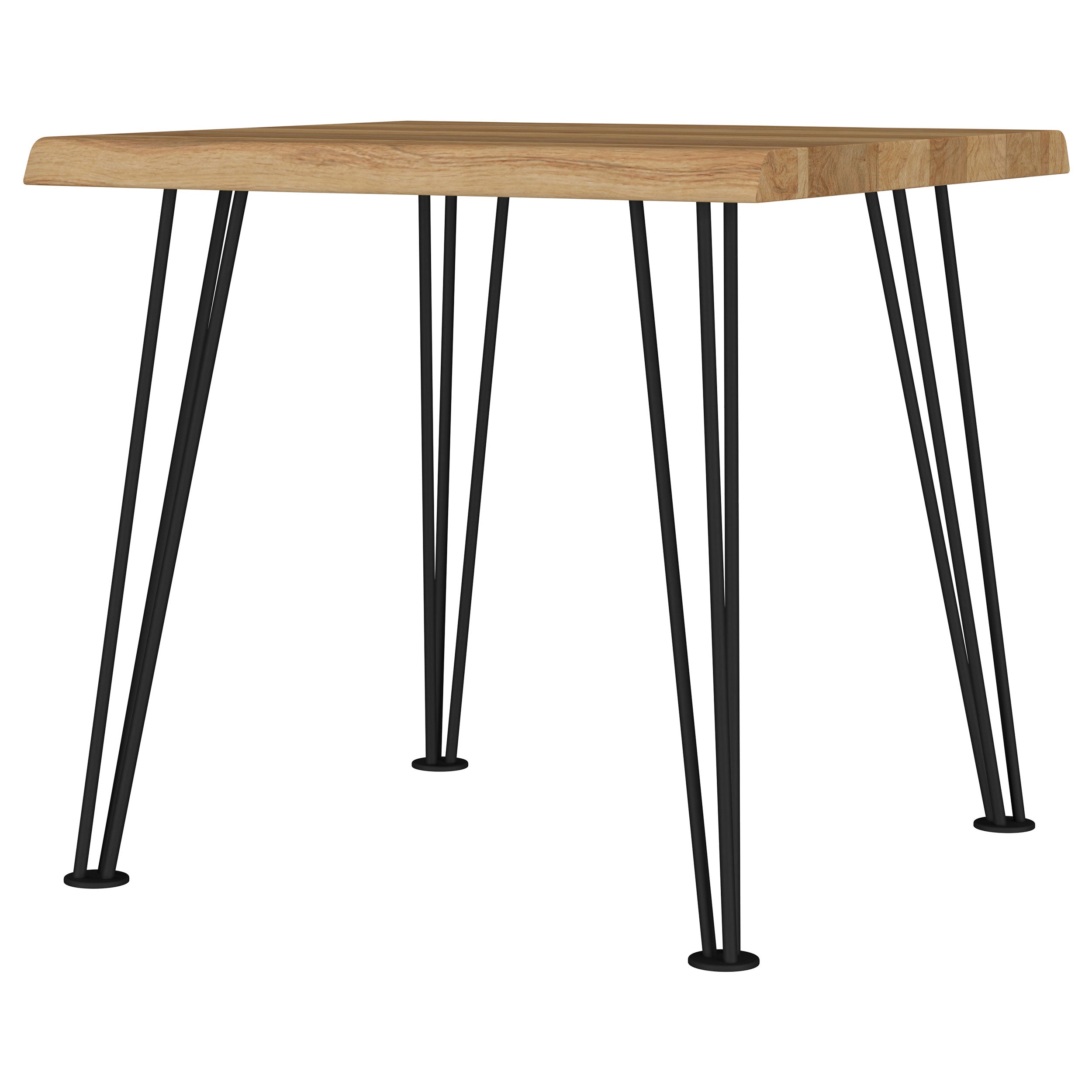 Zander Square Wood Top Coffee Table Natural Brown — view 4