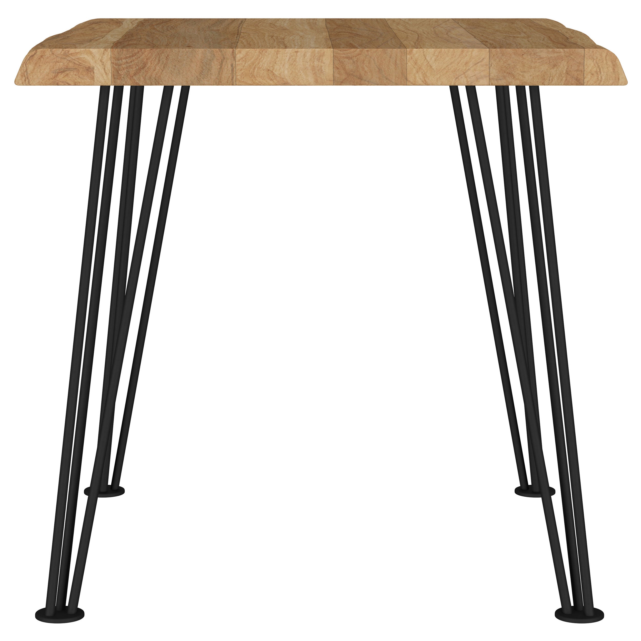 Zander Square Wood Top Coffee Table Natural Brown — view 5