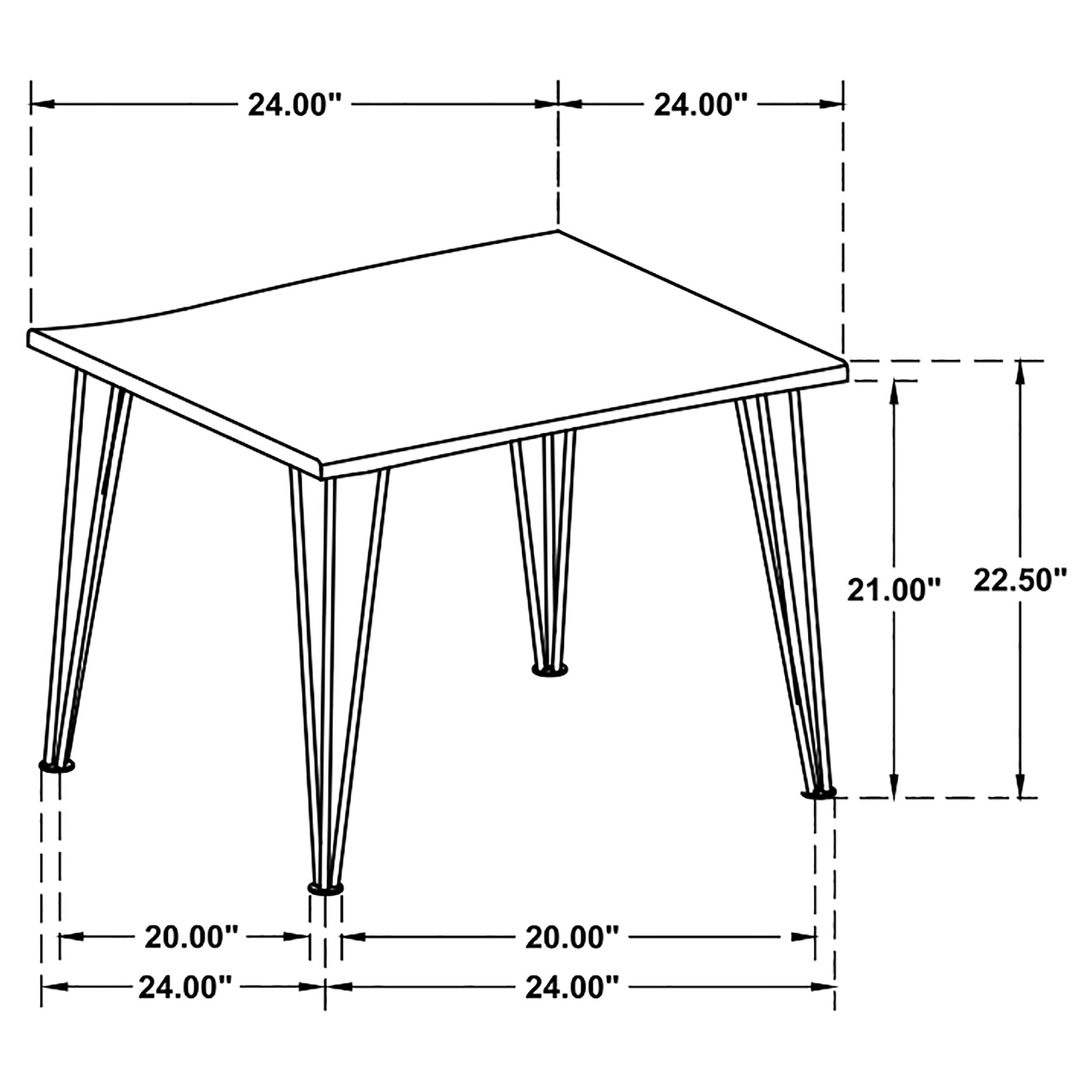 Zander Square Wood Top Coffee Table Natural Brown — view 8