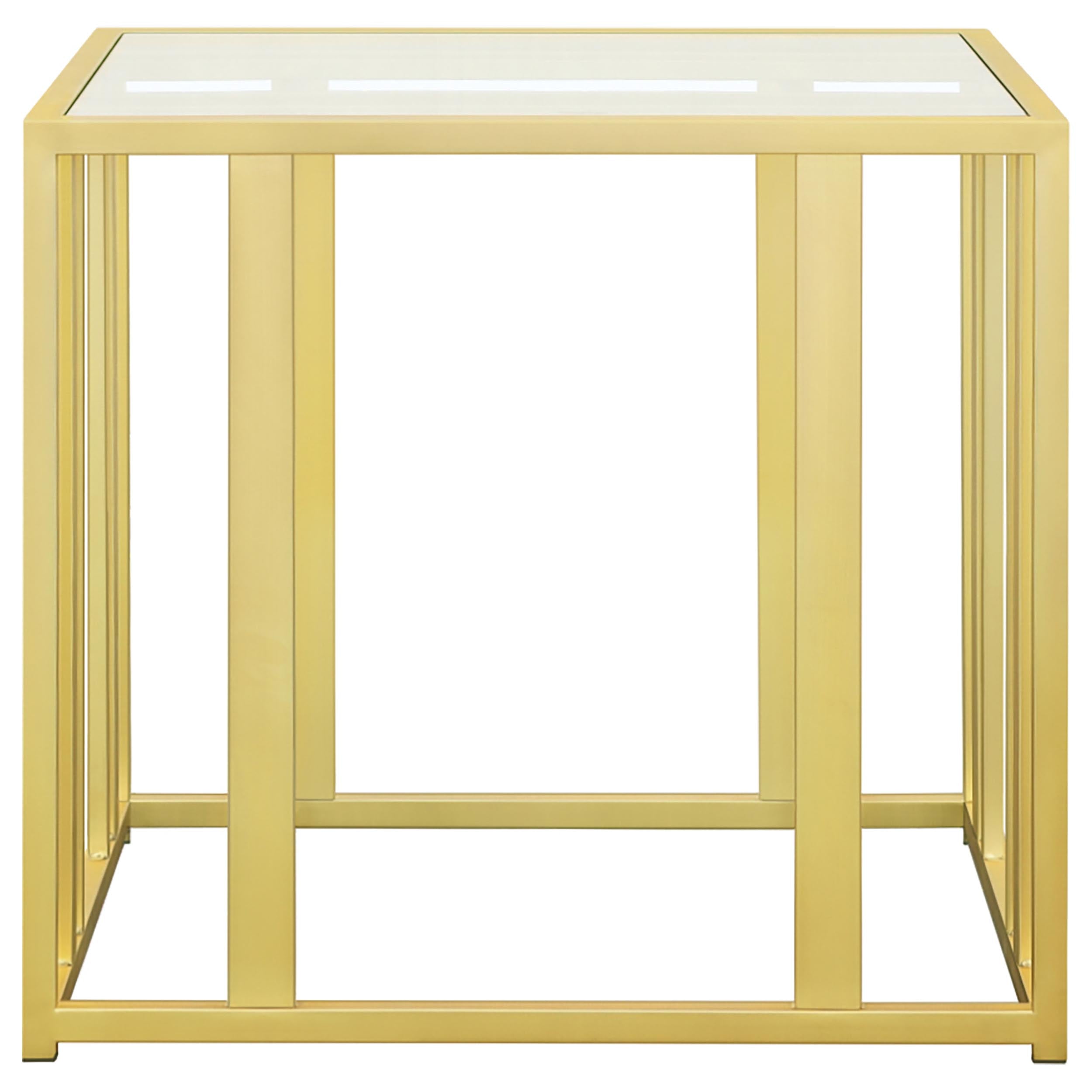 Adri 2-piece Coffee and End Table Set Matte Brass — view 5