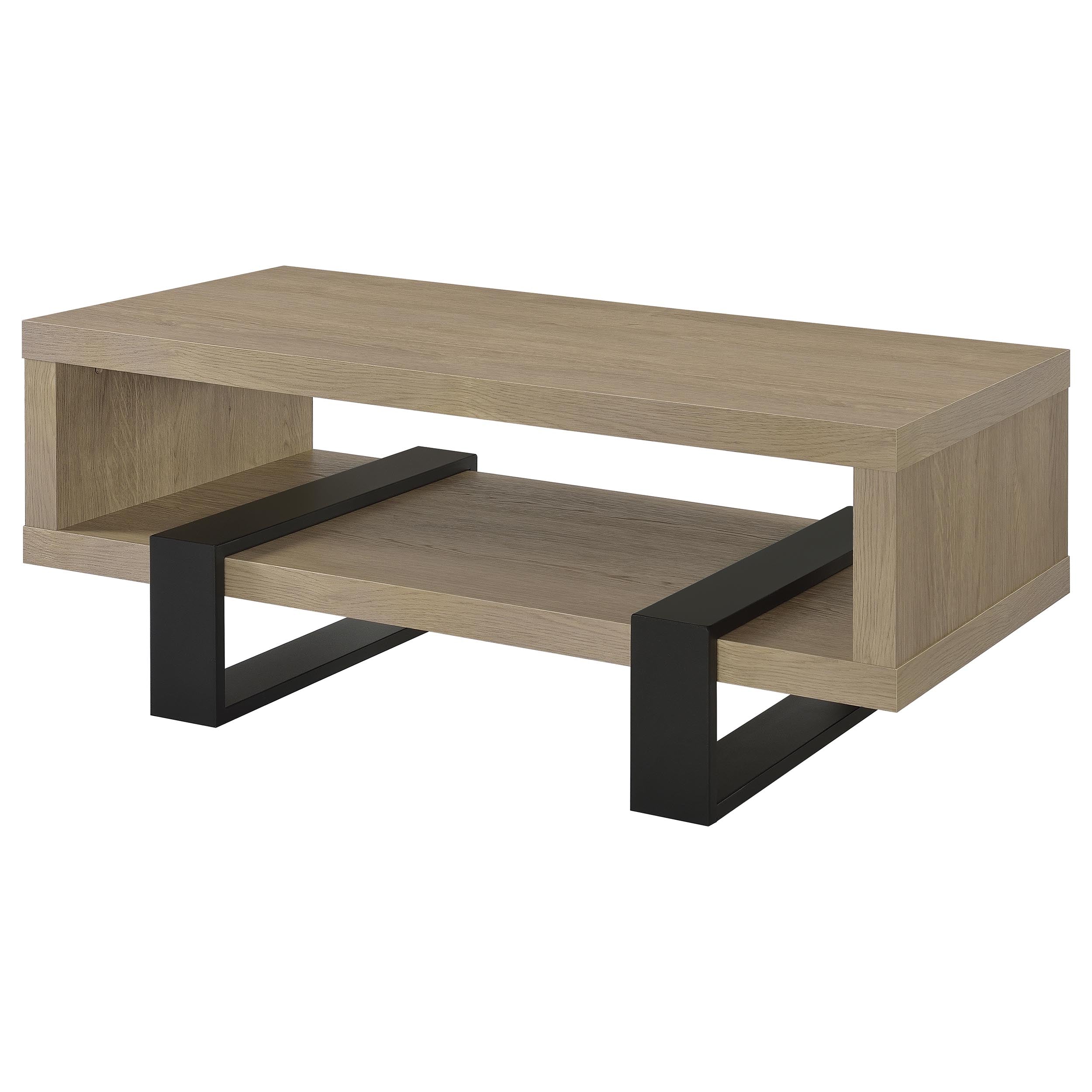 Dinard Engineered Wood Cocktail Coffee Table Latte — view 4