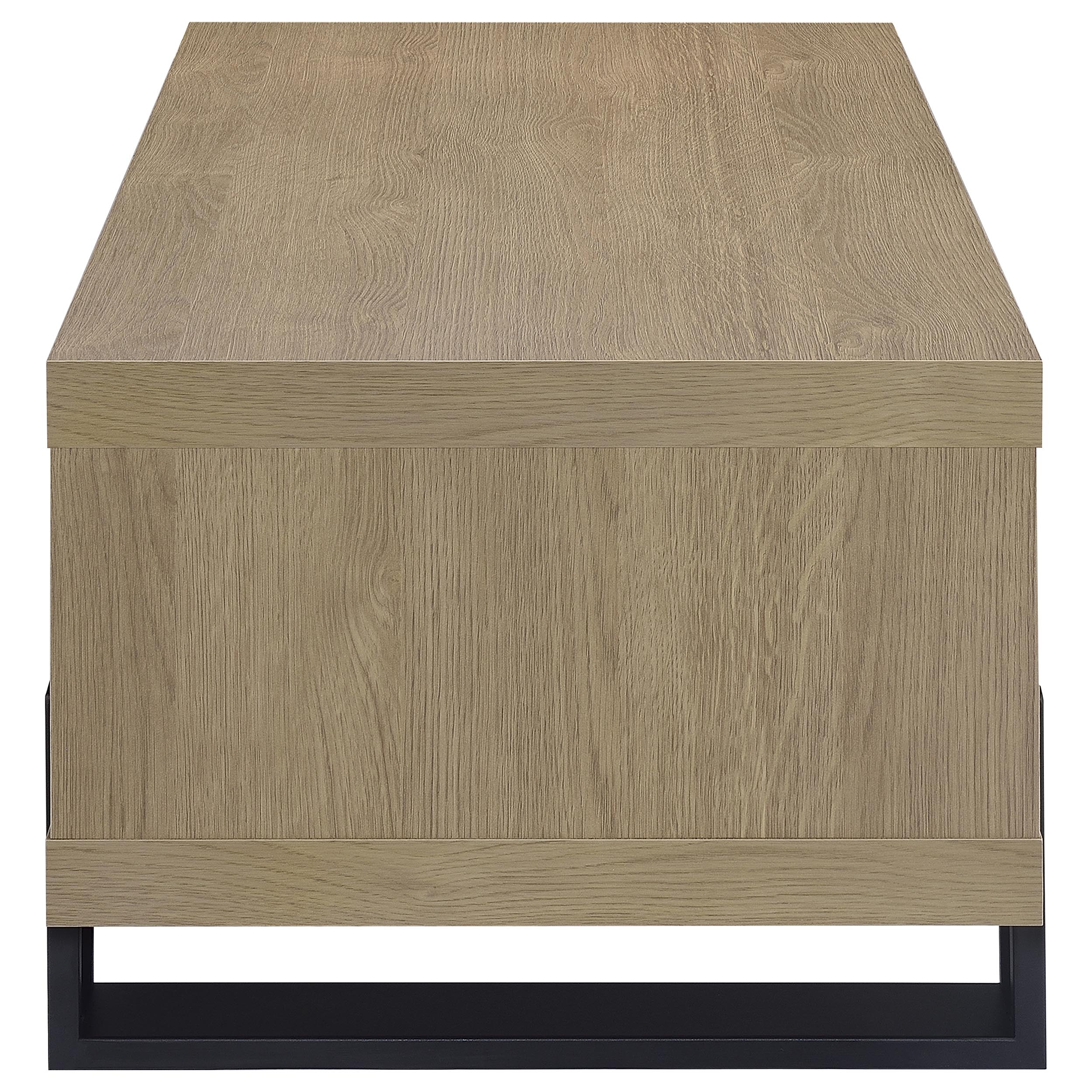 Dinard Engineered Wood Cocktail Coffee Table Latte — view 5