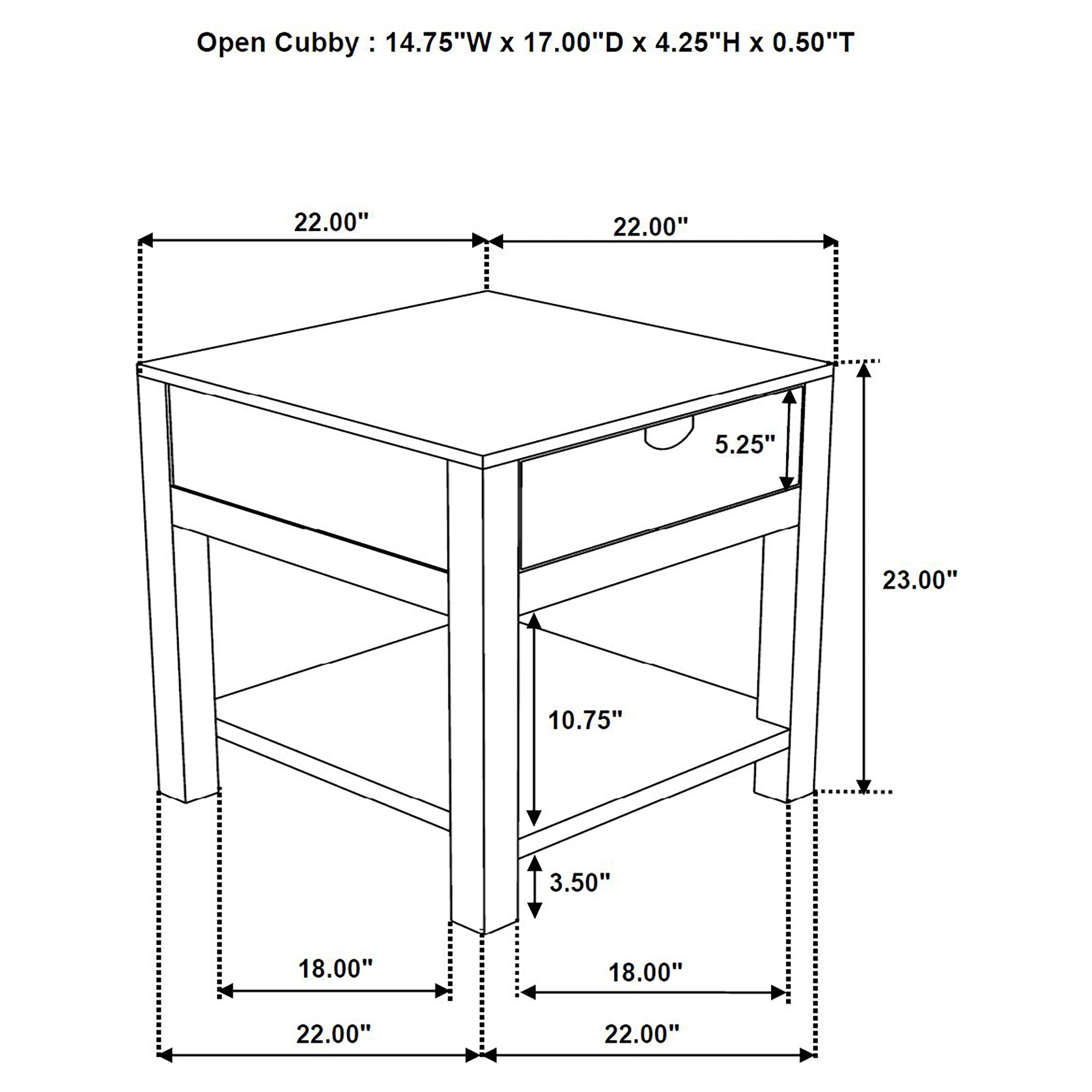 Esther 1-drawer Solid Wood Side End Table Natural Sheesham — view 8
