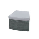 10 Piece Outdoor Sectional Half Round Patio Rattan Sofa Set