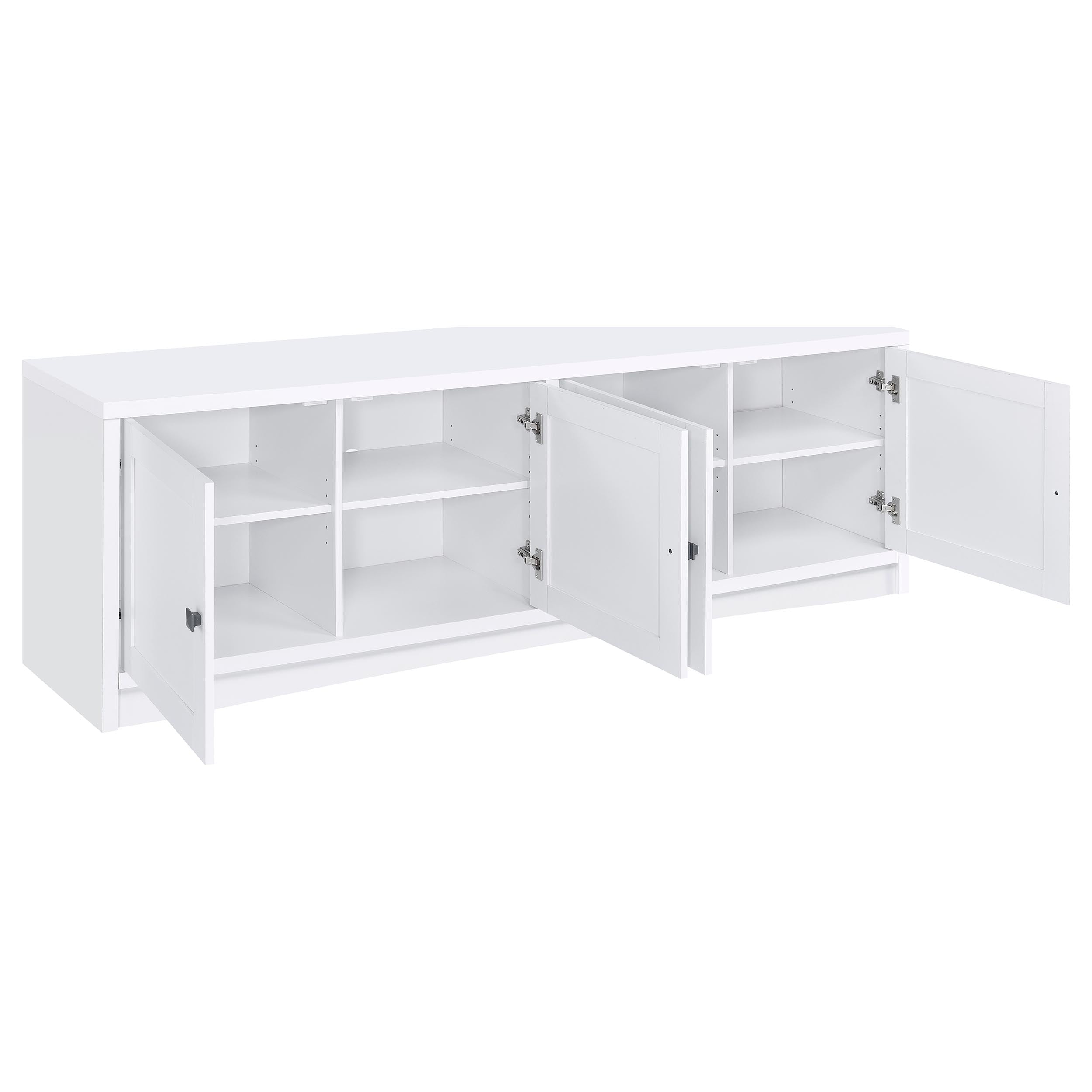 Laughlin 3-piece Entertainment Center TV Stand White — view 5