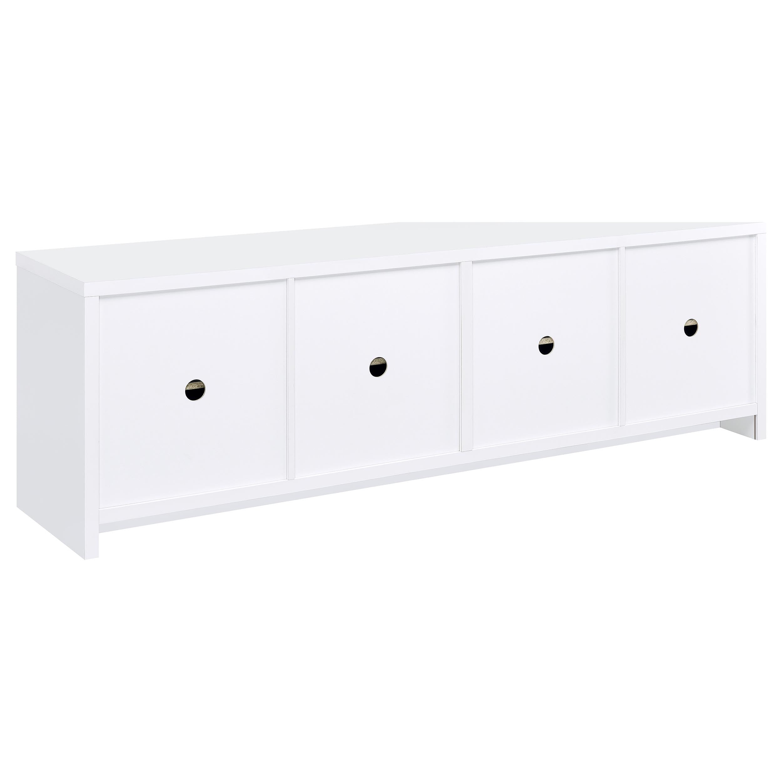 Laughlin 3-piece Entertainment Center TV Stand White — view 9