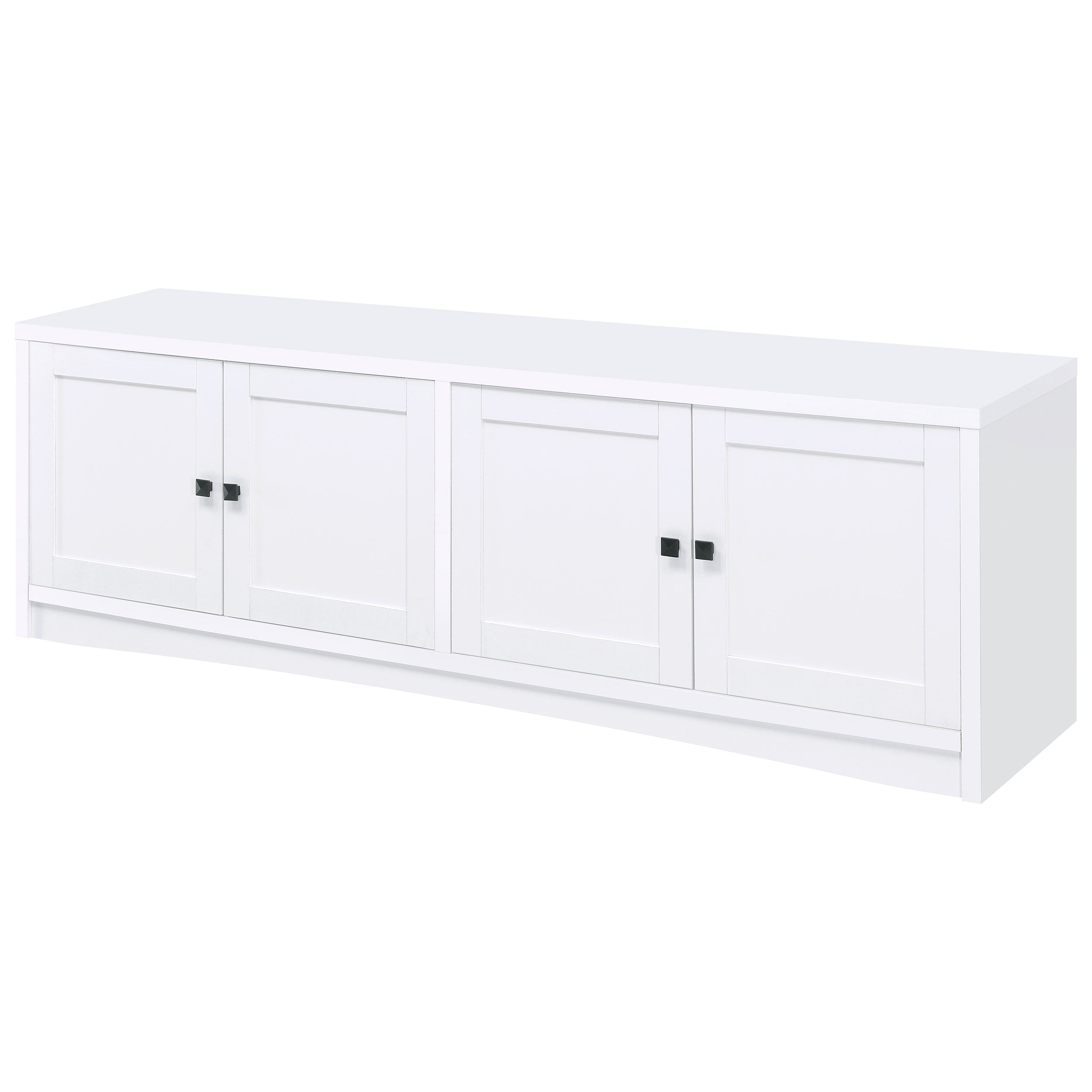 Laughlin 4-door Engineered Wood 78-inch TV Stand White — view 5